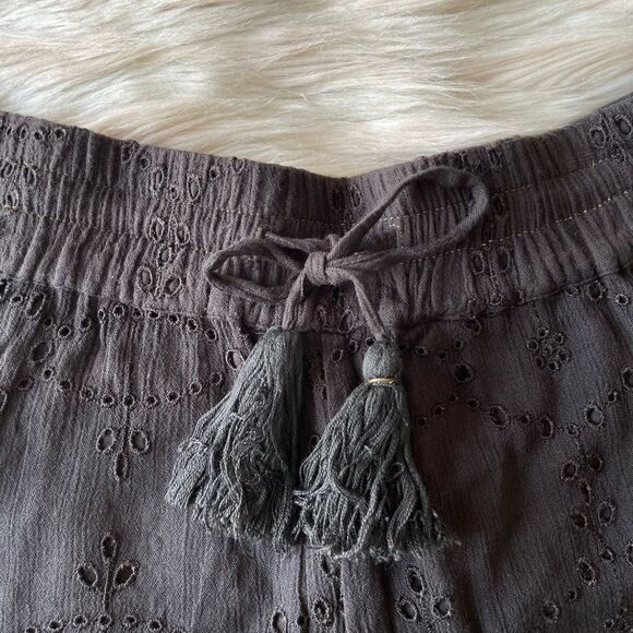 Free People Eyelet Shorts in Storm - Picture 8 of 9